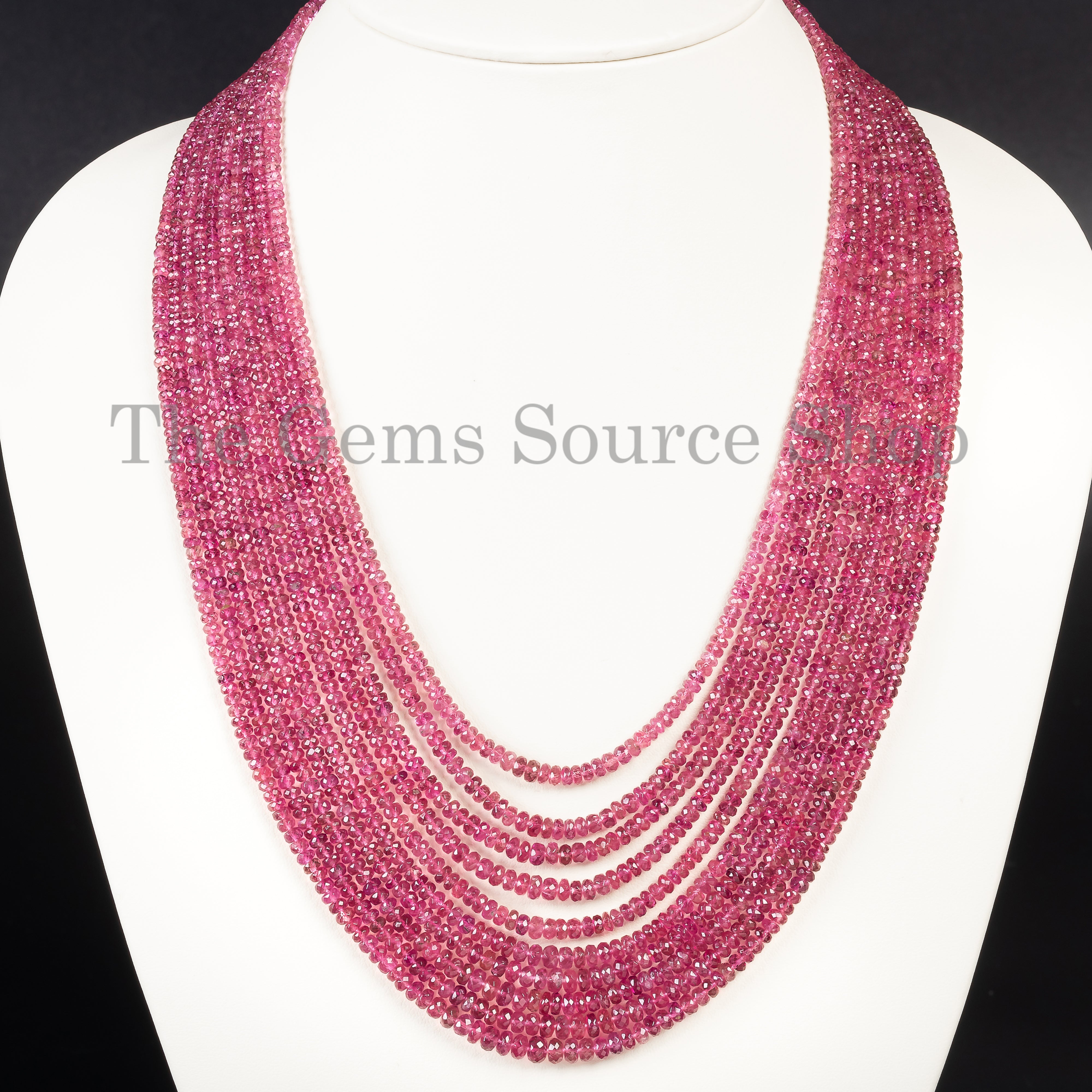  Pink Tourmaline Beaded