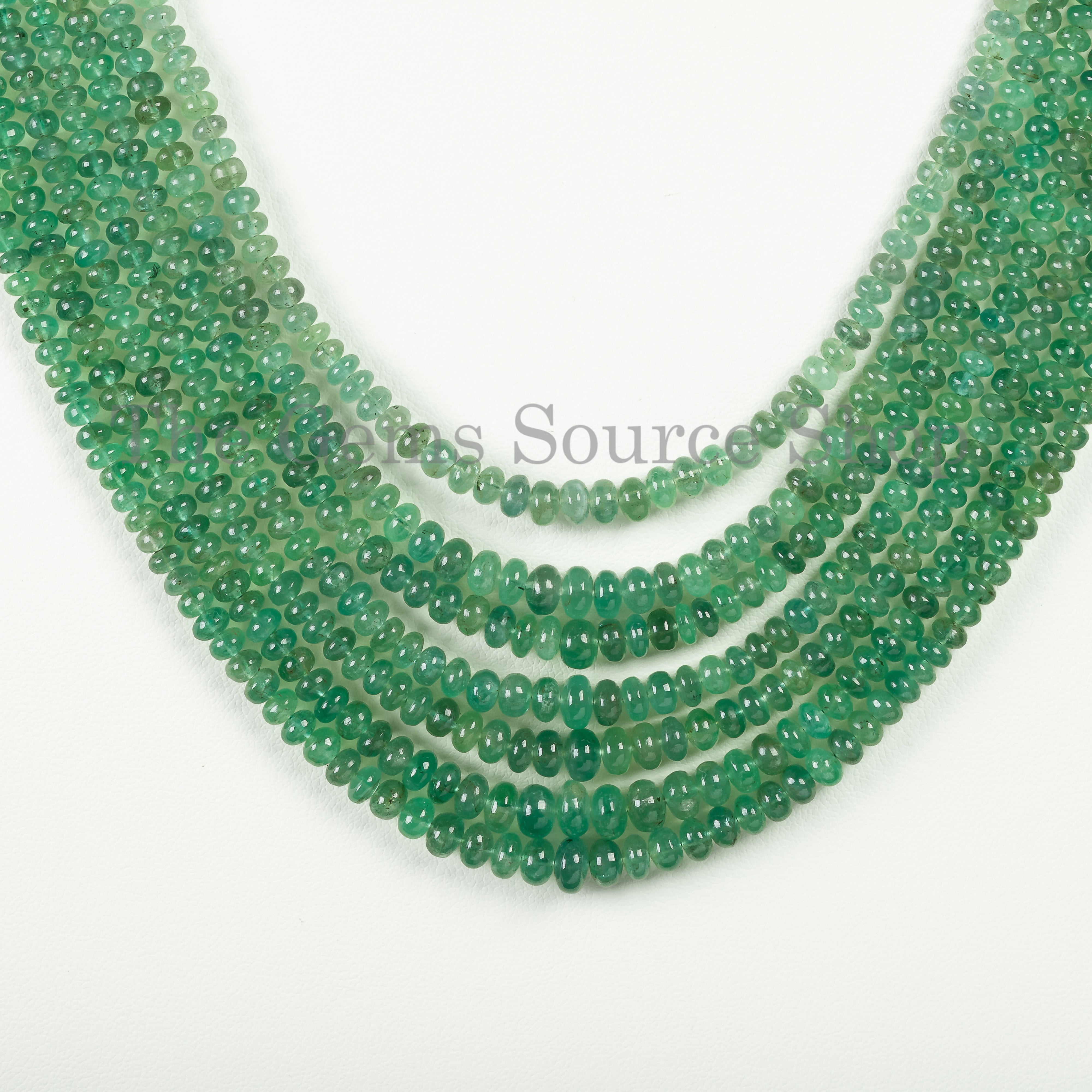 Emerald Smooth Beads