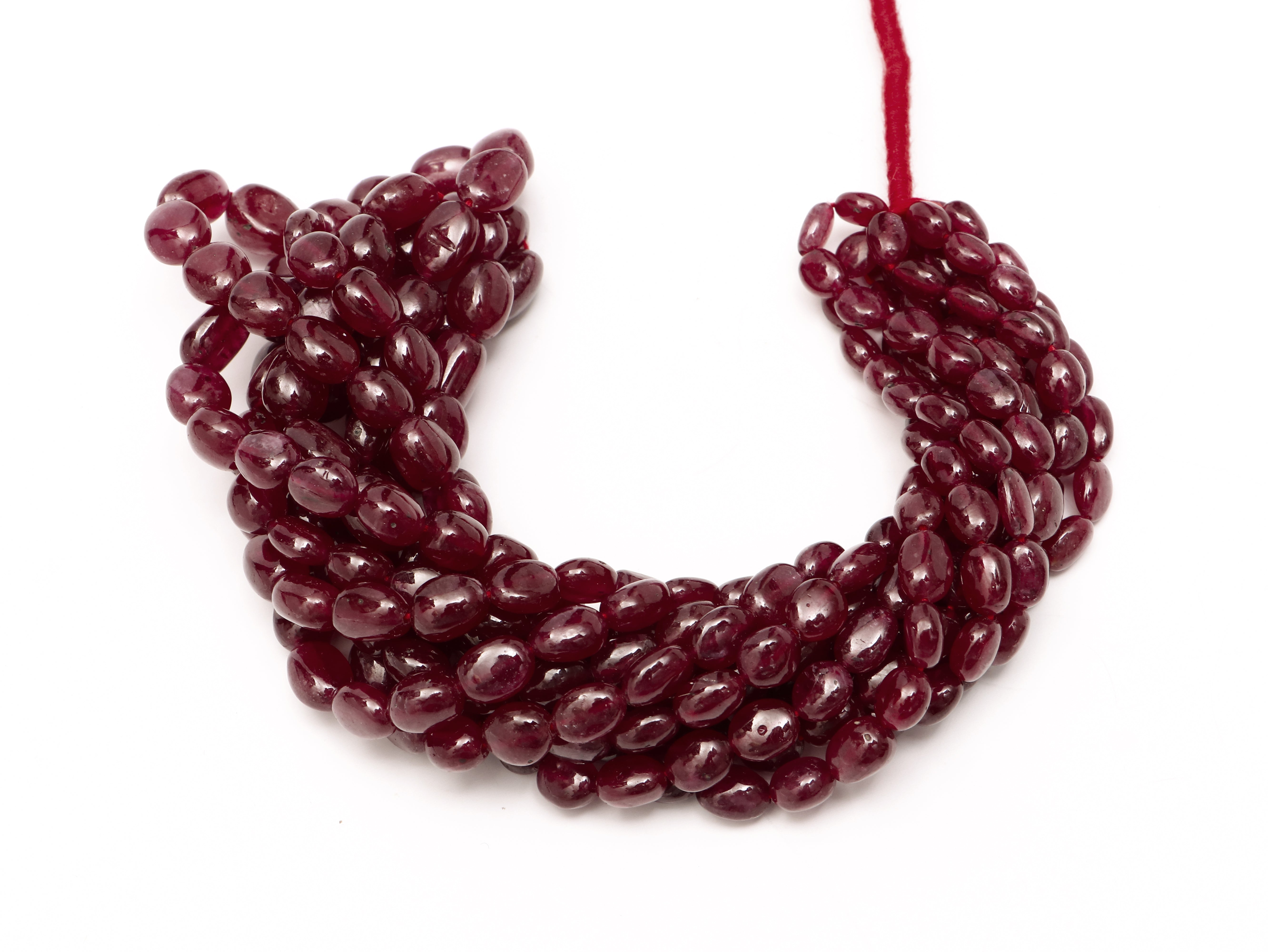 Natural Ruby Faceted Nugget Shape Wholesale Gemstone Beads Strand- 5x7-9x11mm-17"