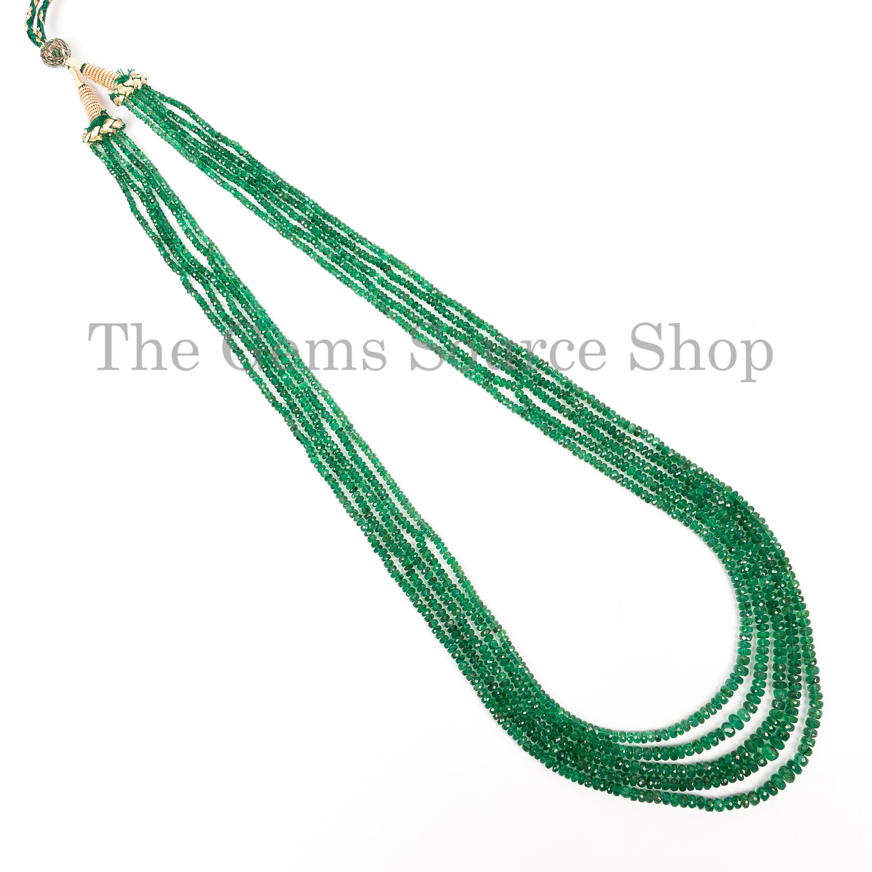 Emerald Beaded necklace