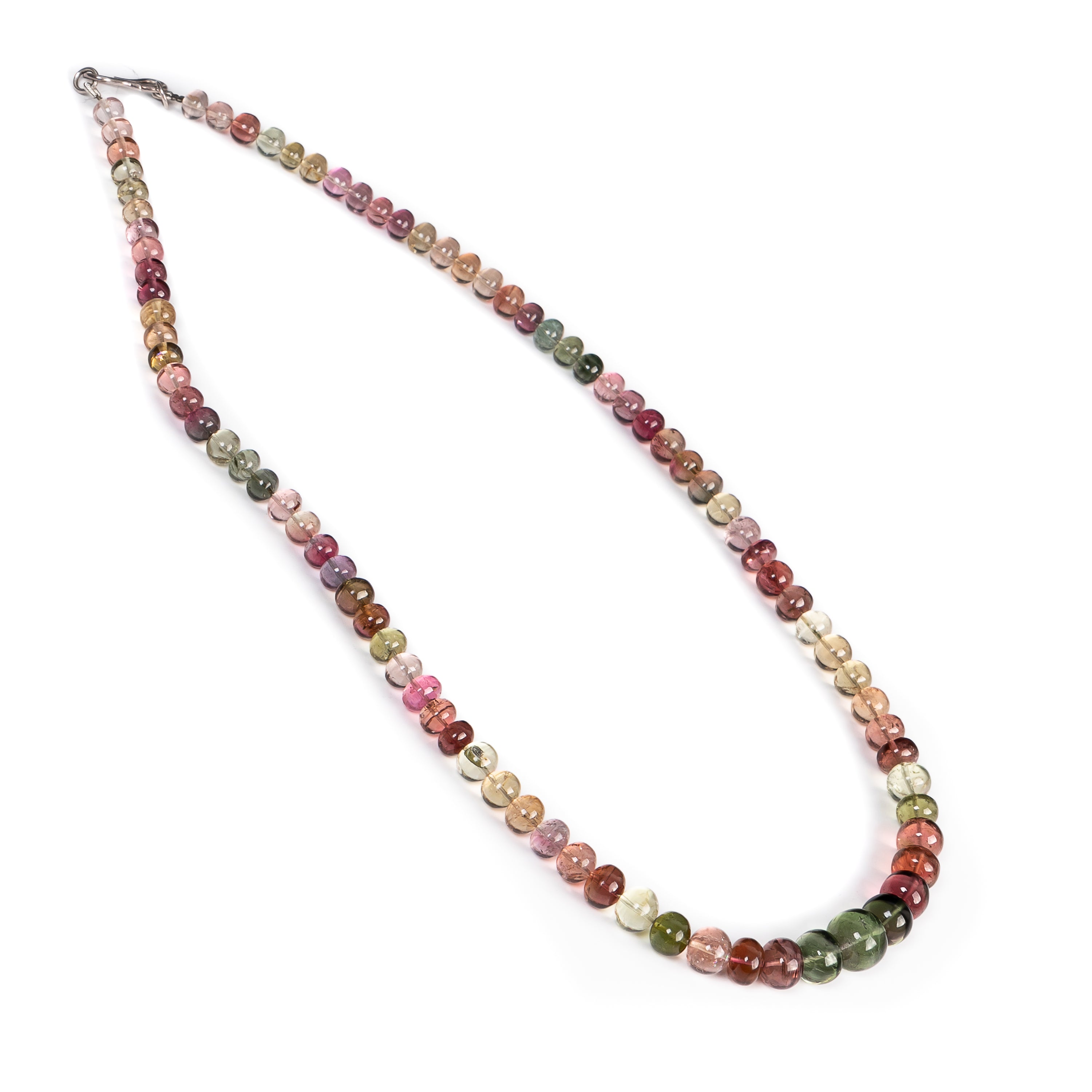 Natural Multi Tourmaline Rondelle Beads Necklace- Handmade Jewelry for Her