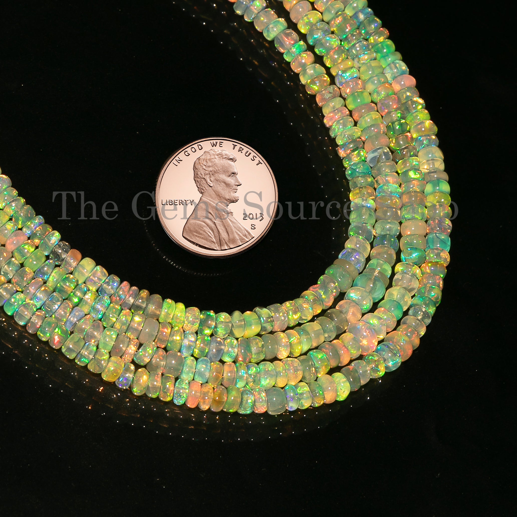 Light Green Opal Beads