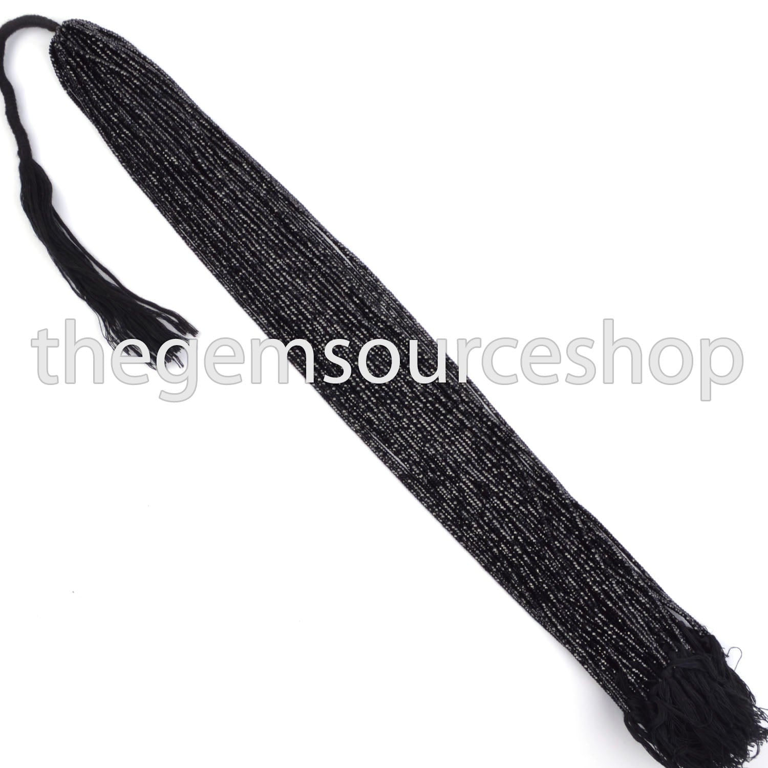 13"-2-2.25mm Genuine Black Spinel Faceted Rondelle Shape Beads Strand for Wholesale Jewelry