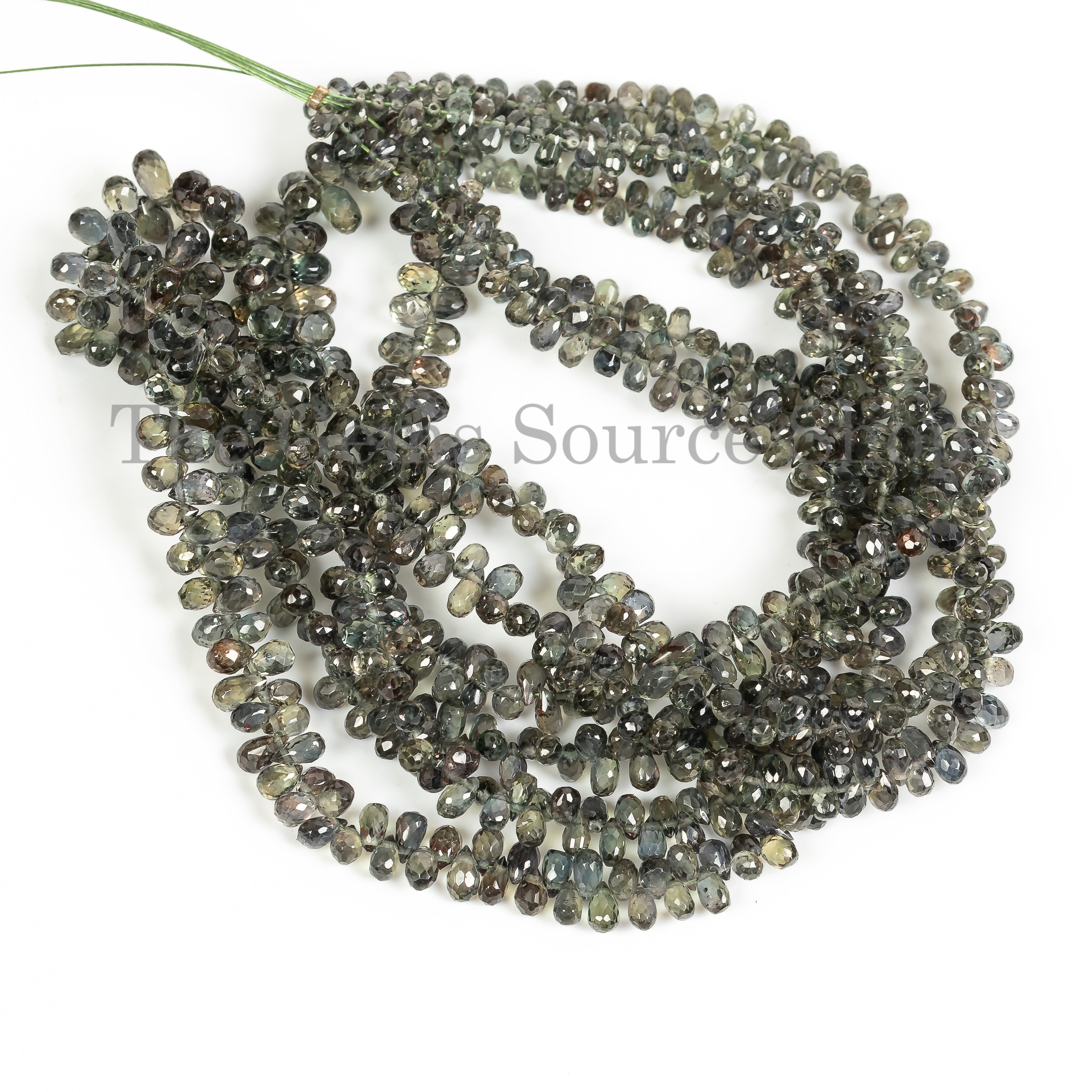 Drop Shape Natural Alexandrite Faceted 2.5x3.5-3.5x5.5mm Gemstone Beads 16" Strand