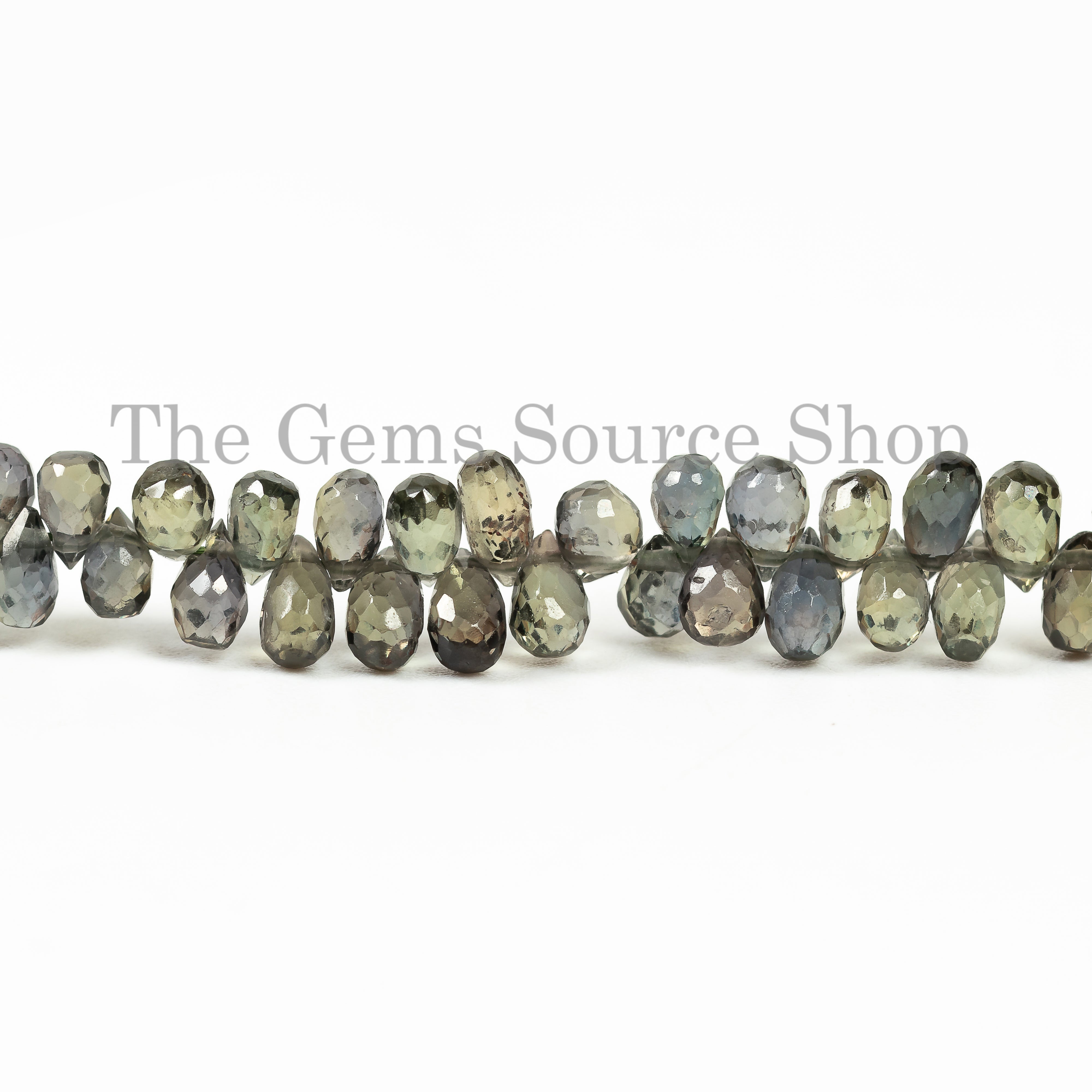 Drop Shape Natural Alexandrite Faceted 2.5x3.5-3.5x5.5mm Gemstone Beads 16" Strand