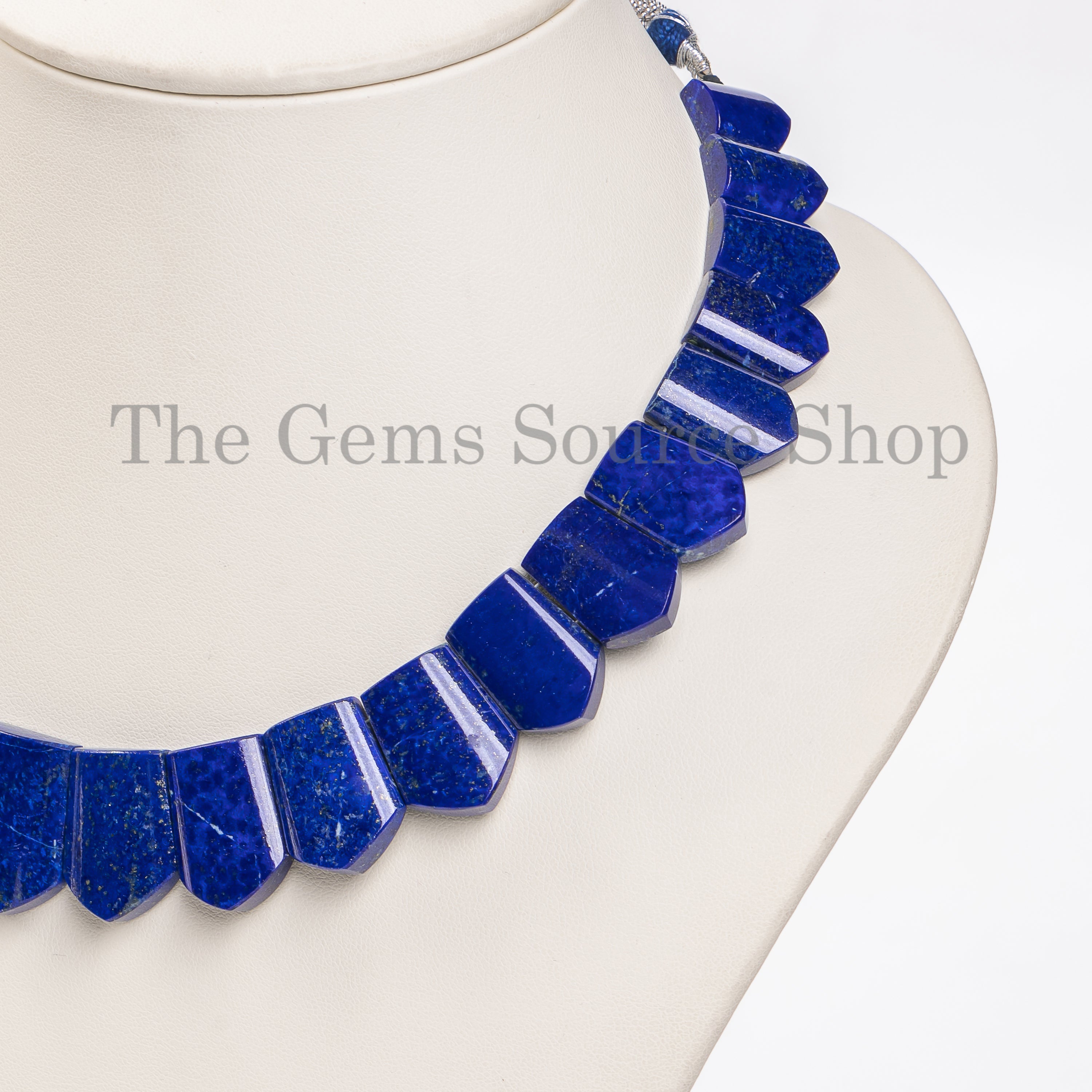 Handcrafted Natural Lapis Lazuli Beaded Necklace- Gemstone Jewelry for Women