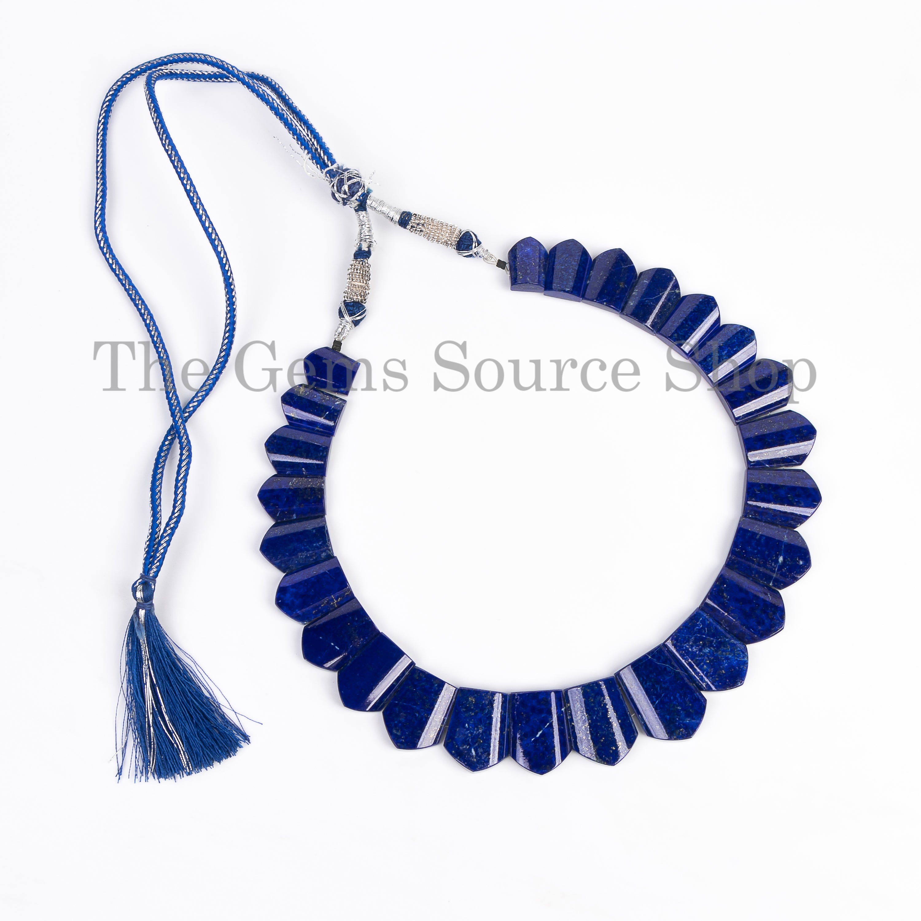 Handcrafted Natural Lapis Lazuli Beaded Necklace- Gemstone Jewelry for Women