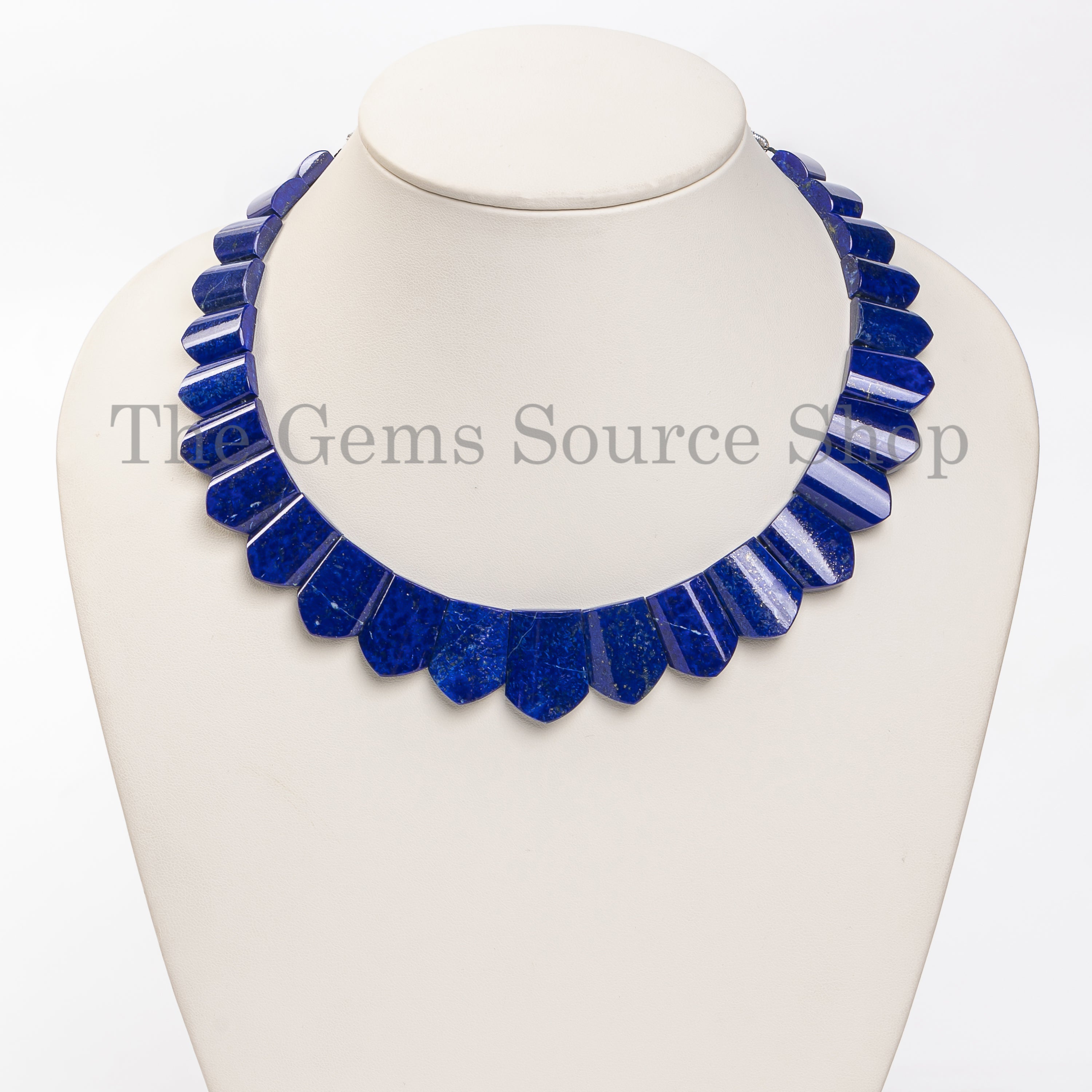 Handcrafted Natural Lapis Lazuli Beaded Necklace- Gemstone Jewelry for Women