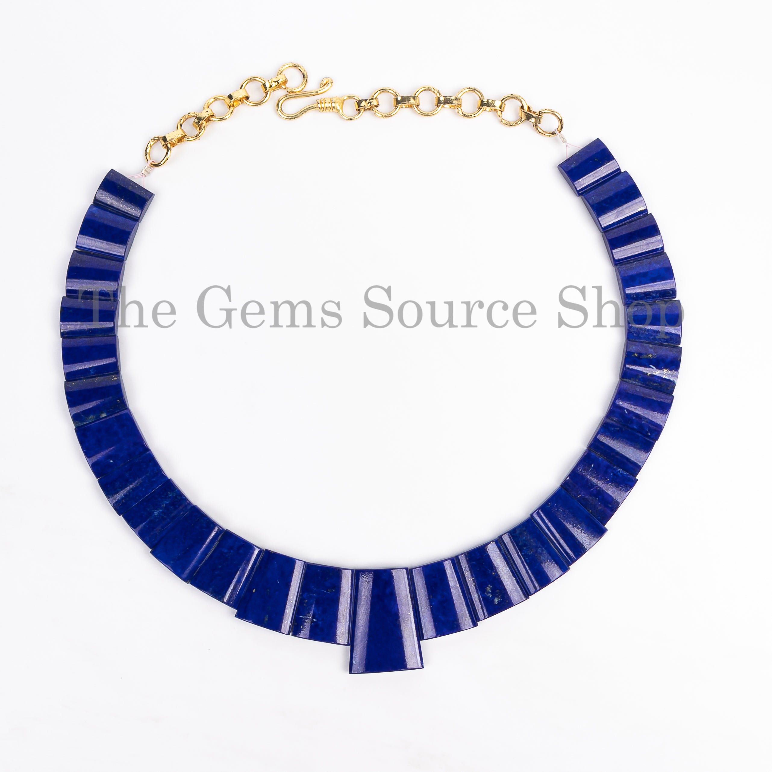 Lapis Lazuli Fancy Beaded Necklace- Healing Gemstone Jewelry in Wholesale