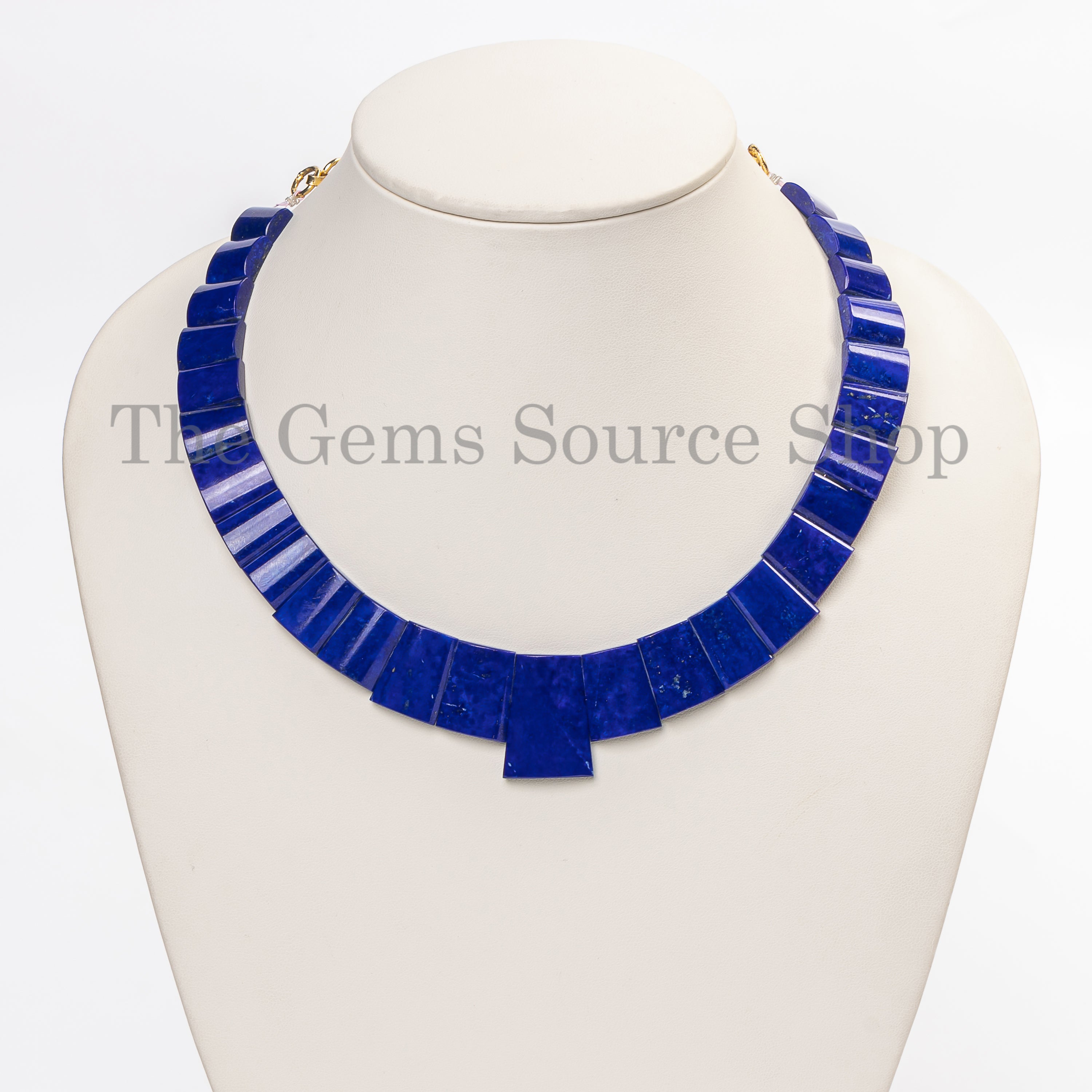 Lapis Lazuli Fancy Beaded Necklace- Healing Gemstone Jewelry in Wholesale