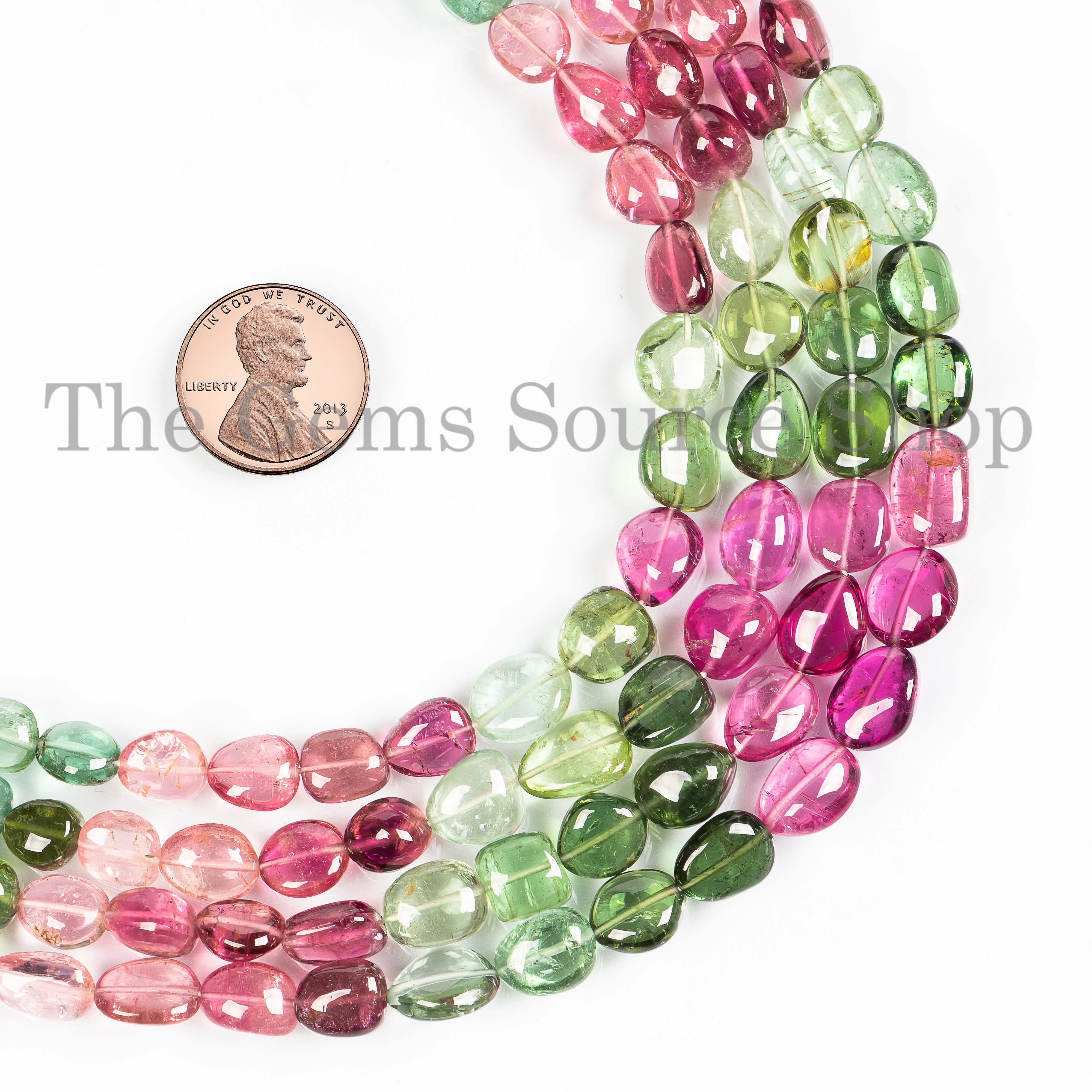 Natural Multi Tourmaline Oval Beaded Necklace- Gemstone Layer Women Necklace