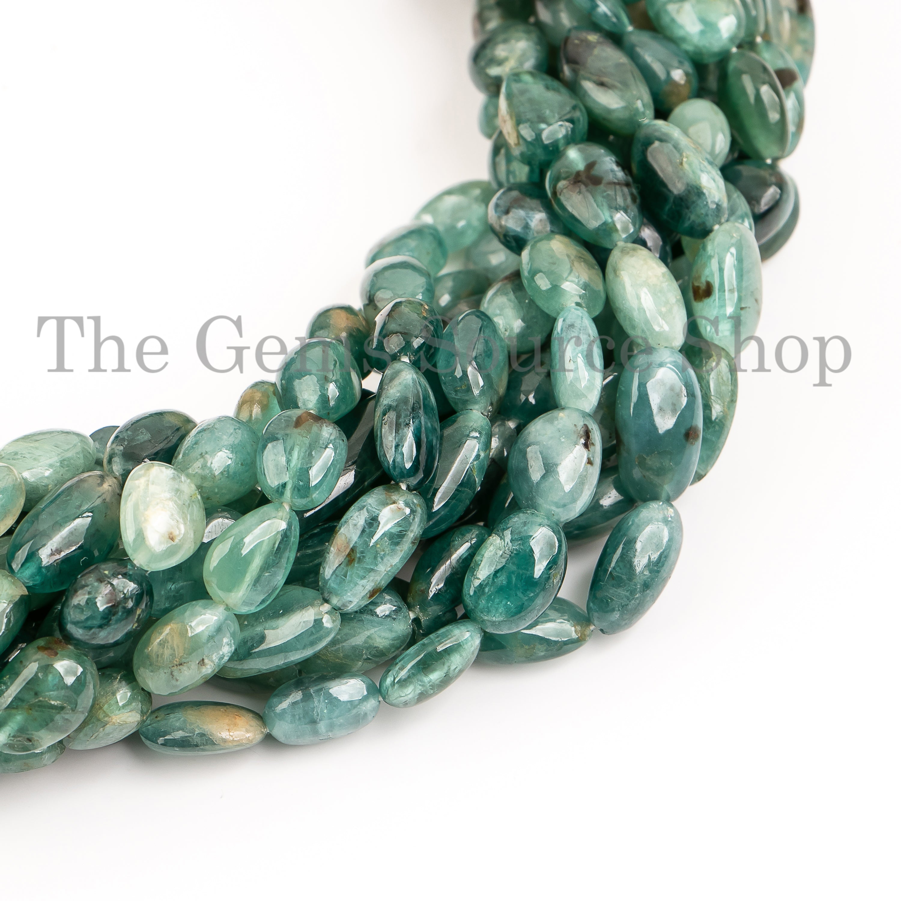 Natural Grandidierite Smooth Nuggets Shape Gemstone Beads Strand- 7x8.5-9x11mm-14"