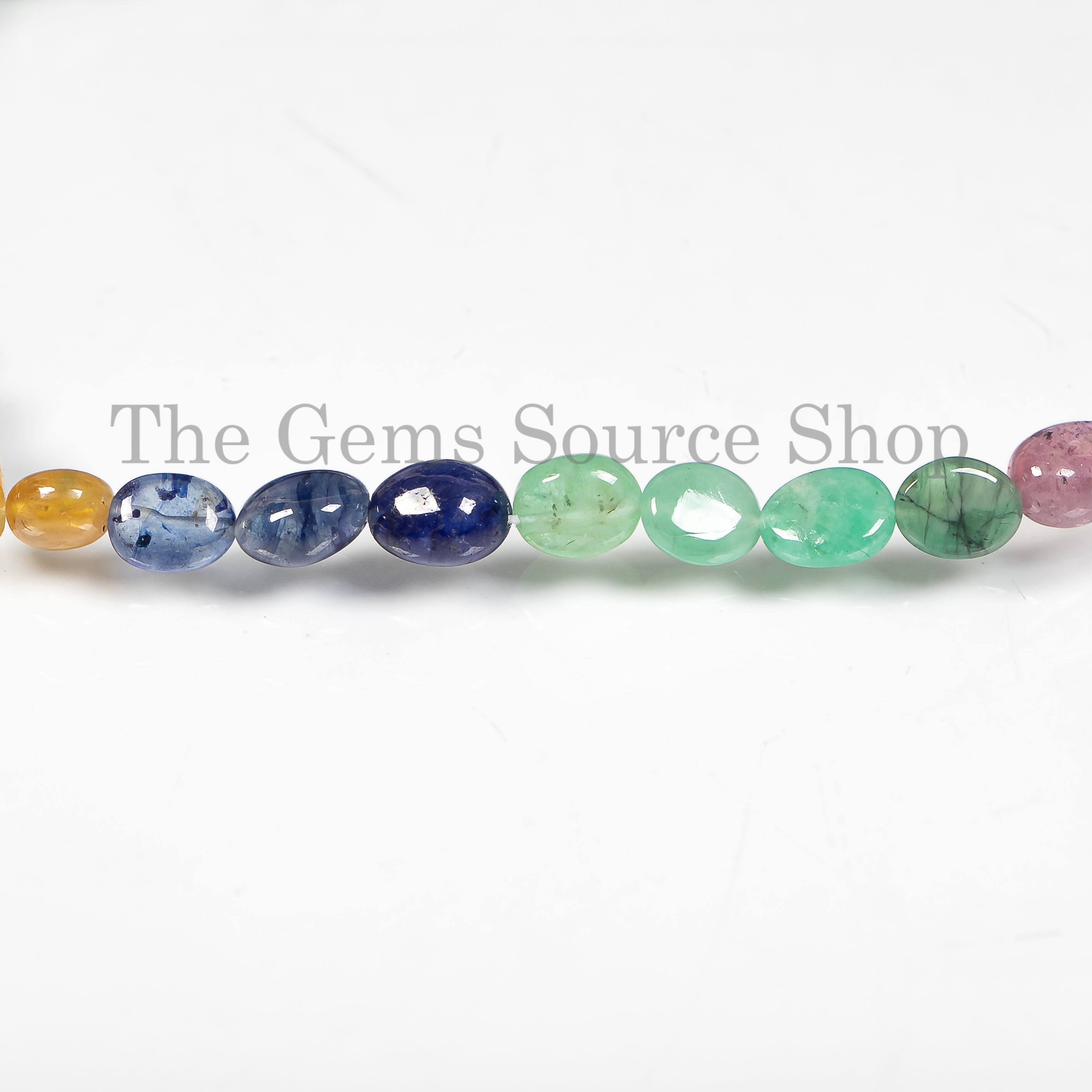 Nuggets/ Tumble Shape Natural Multi Precious Gemstone 5x7-6x8mm Beads 15" Strand