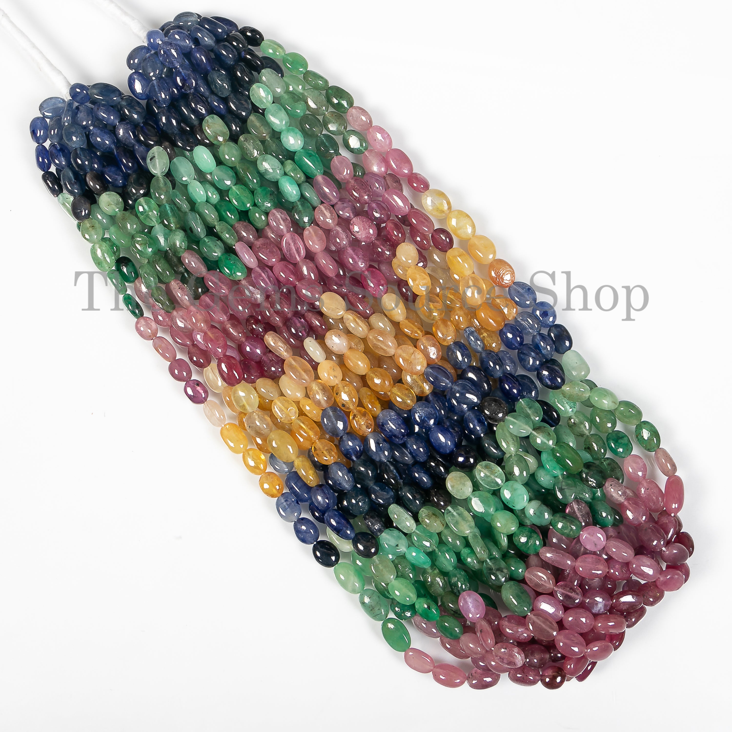 Nuggets/ Tumble Shape Natural Multi Precious Gemstone 5x7-6x8mm Beads 15" Strand