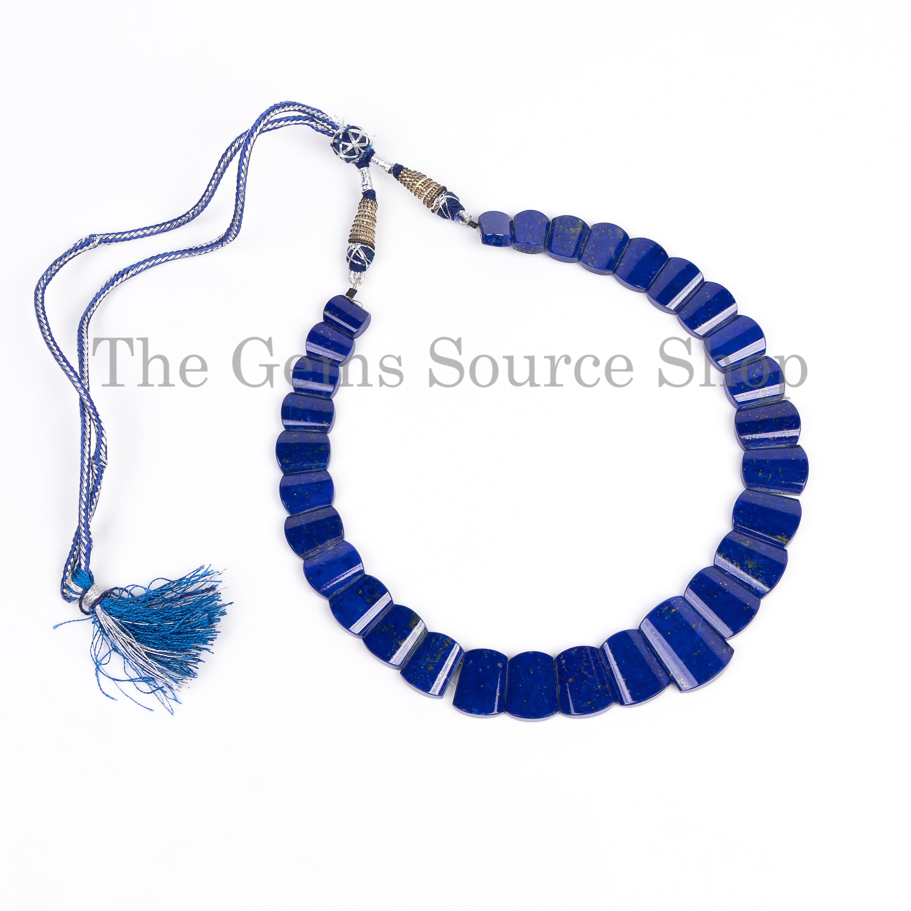 Top Quality Lapis Lazuli Beaded Necklace-Handcrafted Women Gemstone Jewelry