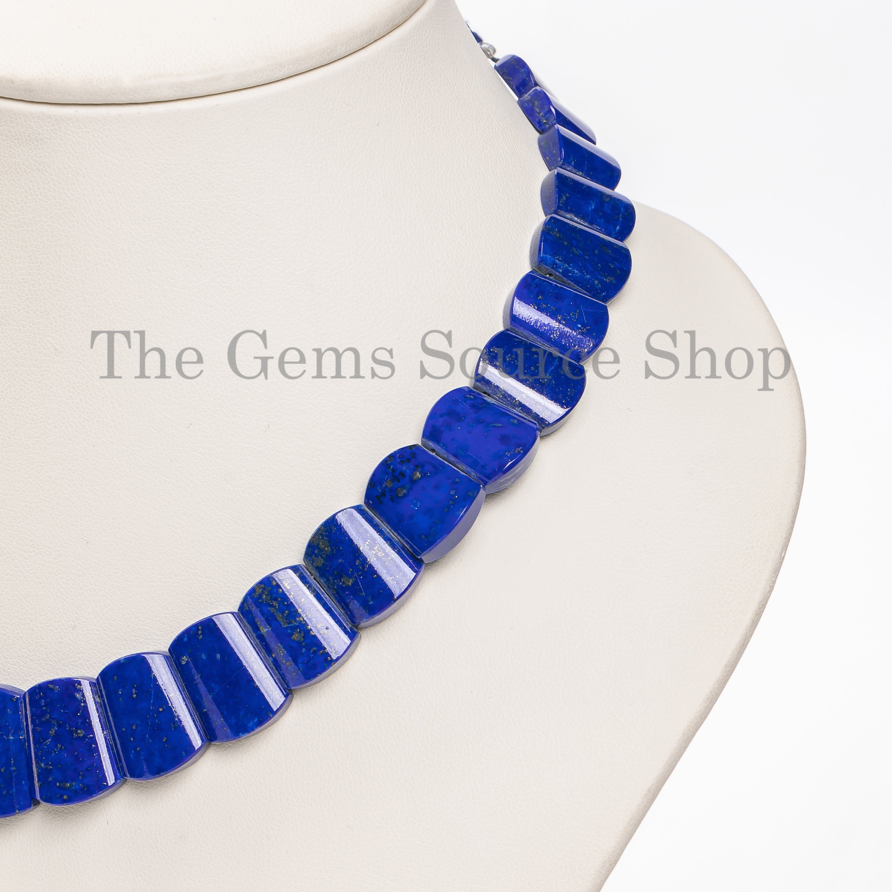 Top Quality Lapis Lazuli Beaded Necklace-Handcrafted Women Gemstone Jewelry