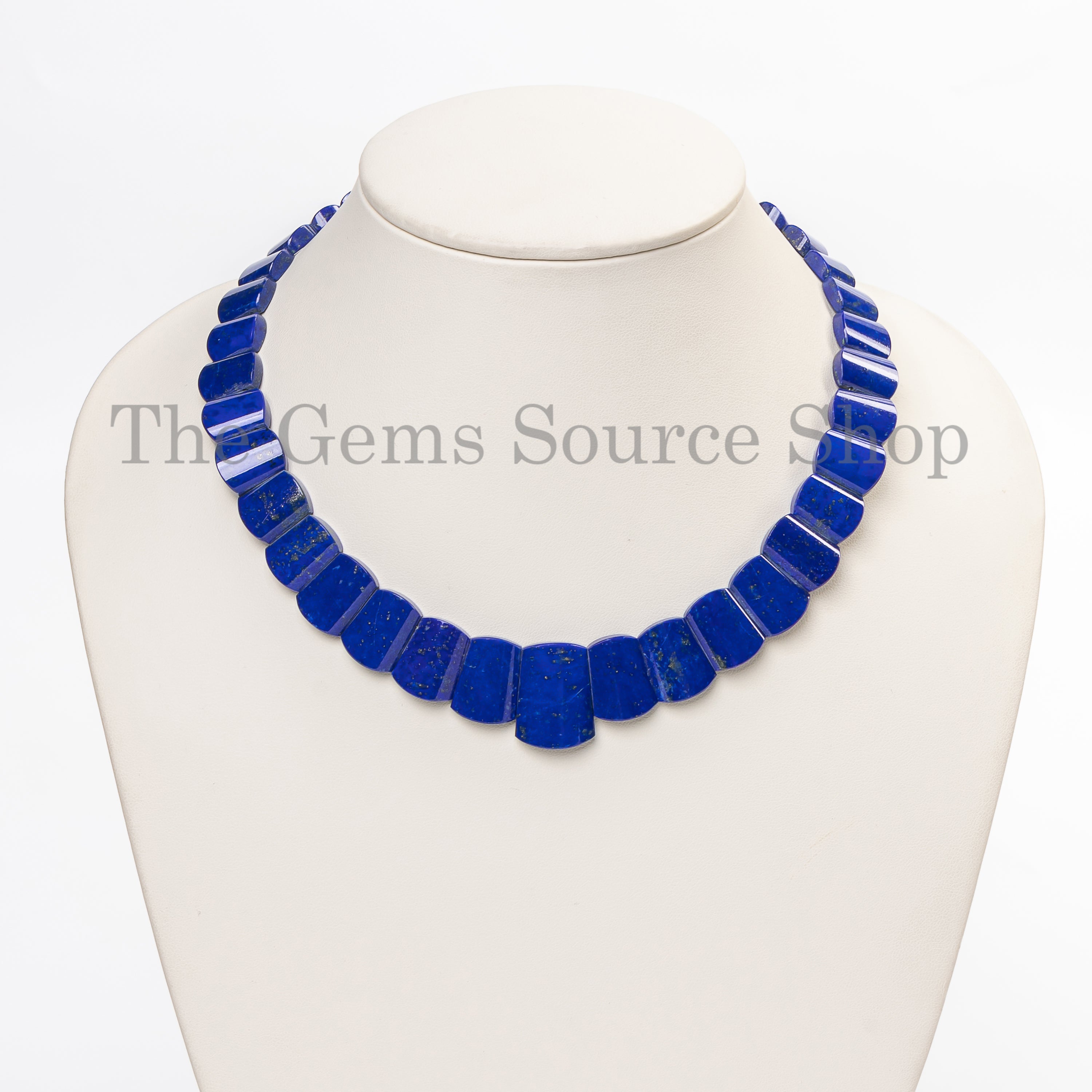 Top Quality Lapis Lazuli Beaded Necklace-Handcrafted Women Gemstone Jewelry