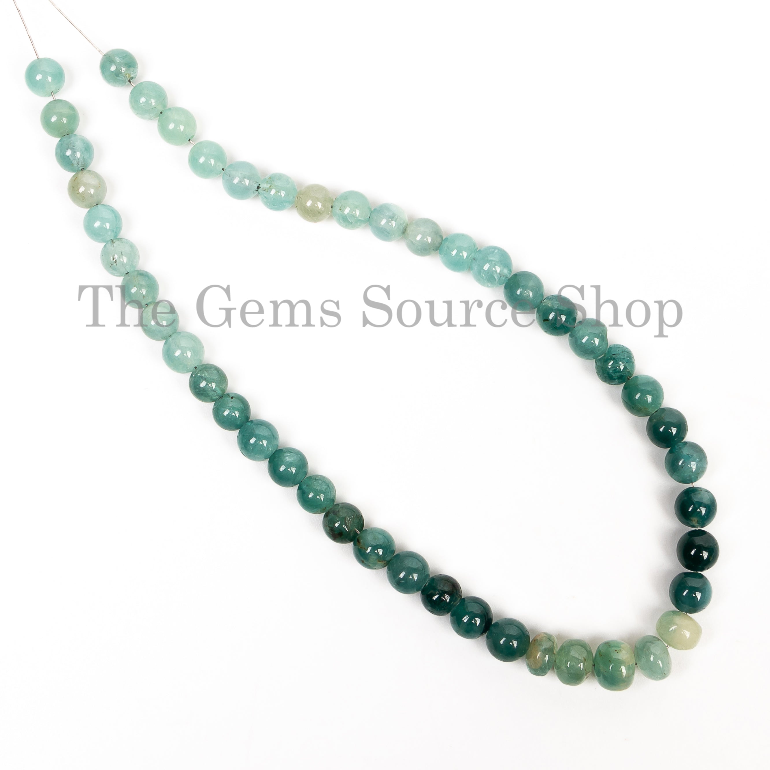 Wholesale Natural Grandidierite Smooth Round Shape 5.5-6mm Gemstone Beads 9" Strand