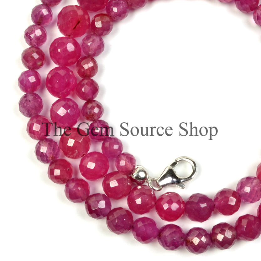 Glass Filled Ruby Necklace