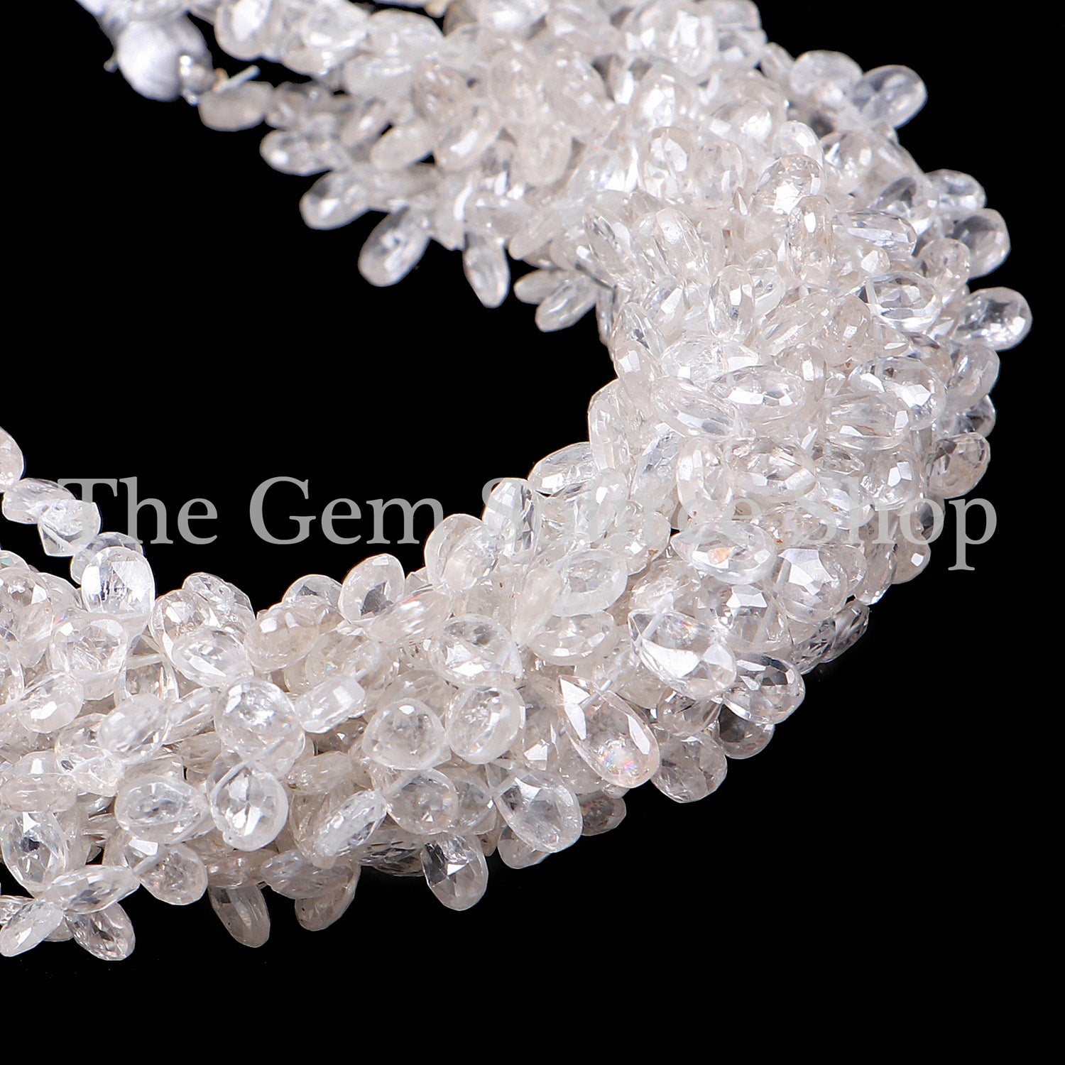 White Zirconia Beads
