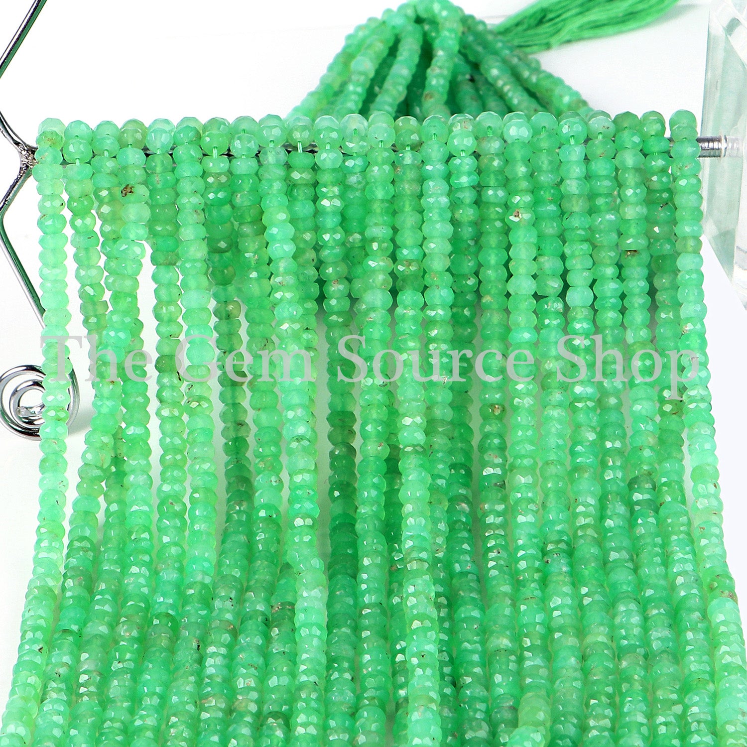 Faceted Rondelle Gemstone Beads