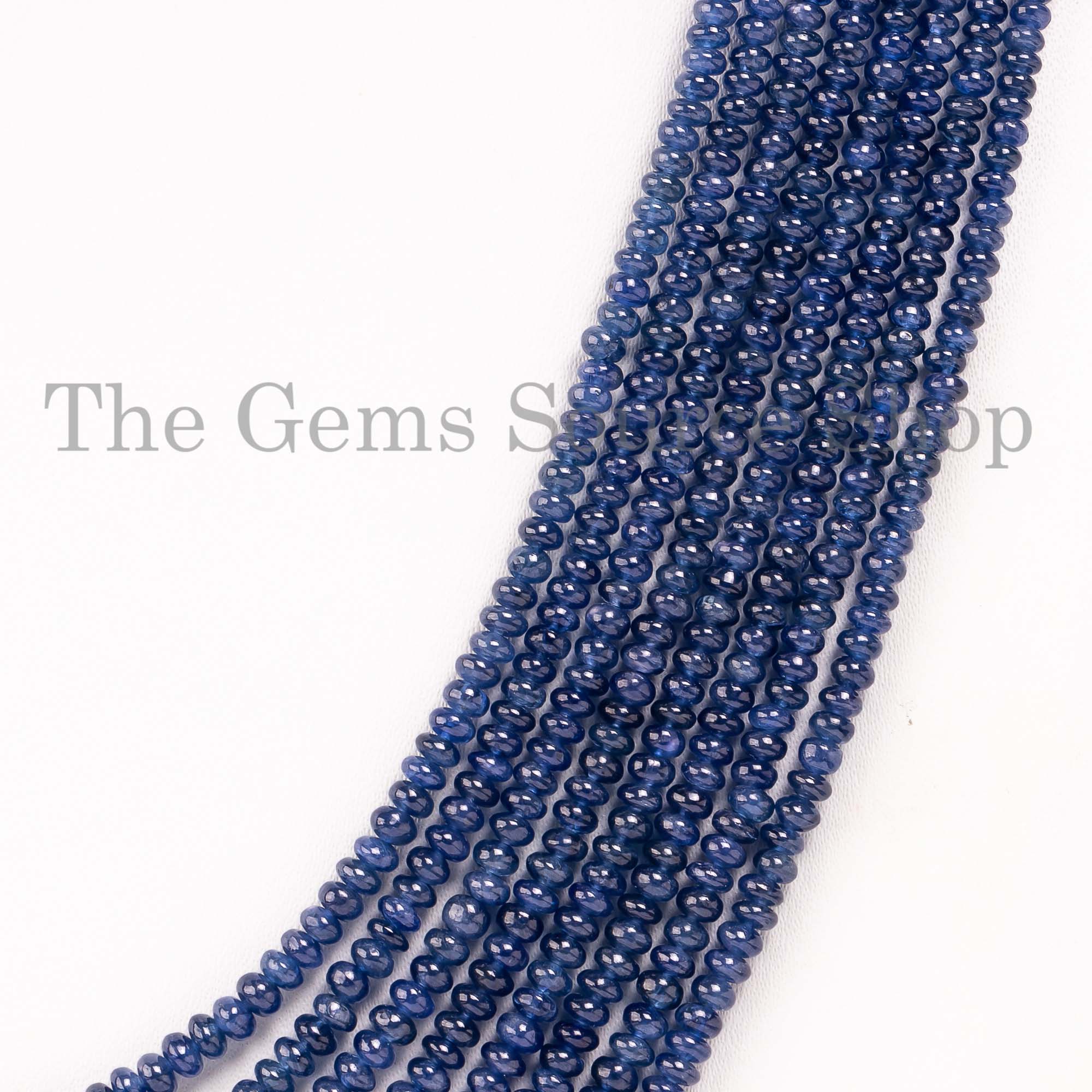 Strand Of Sapphire Beads Necklace