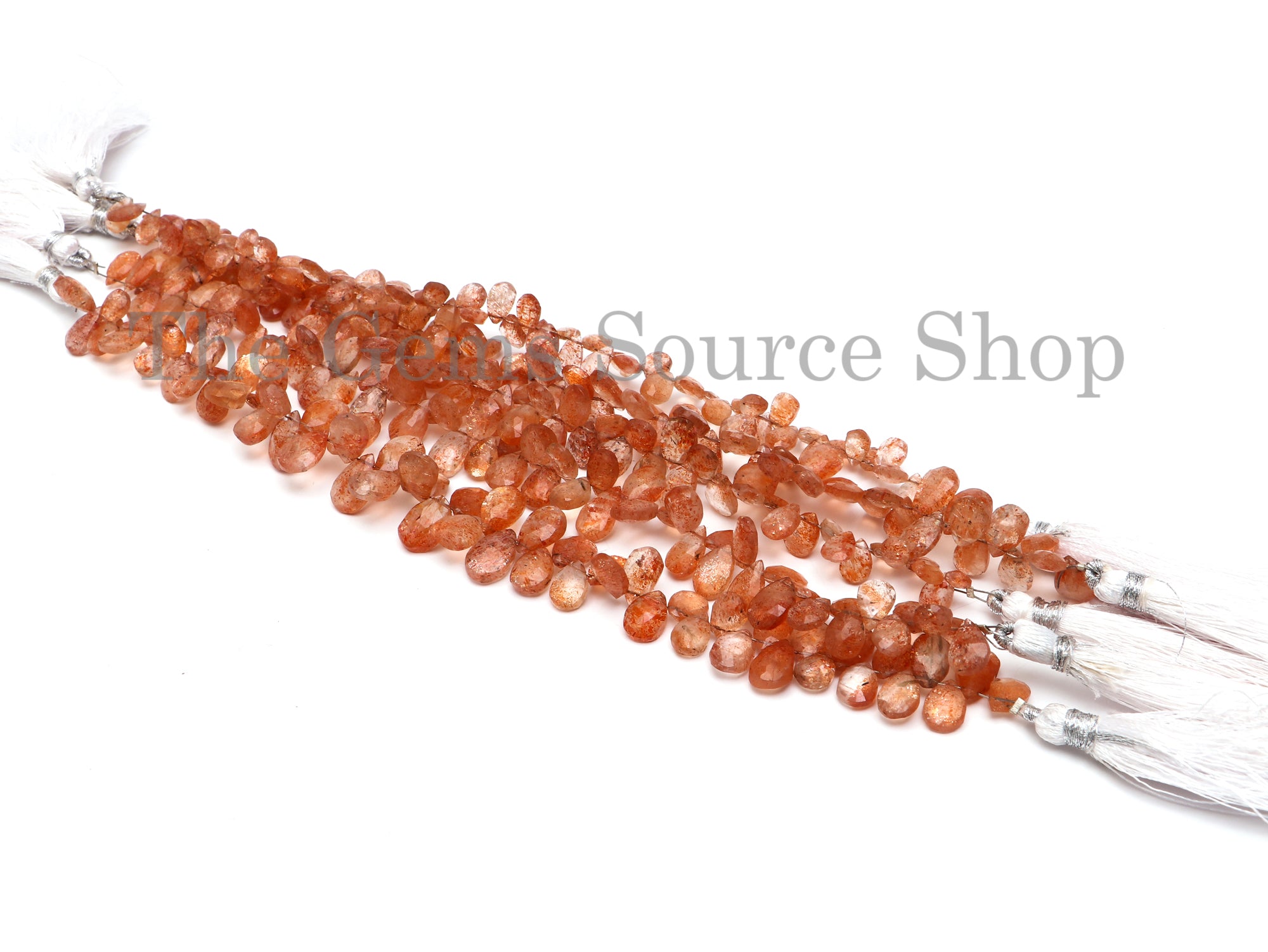 Pear Shape Sunstone Beads