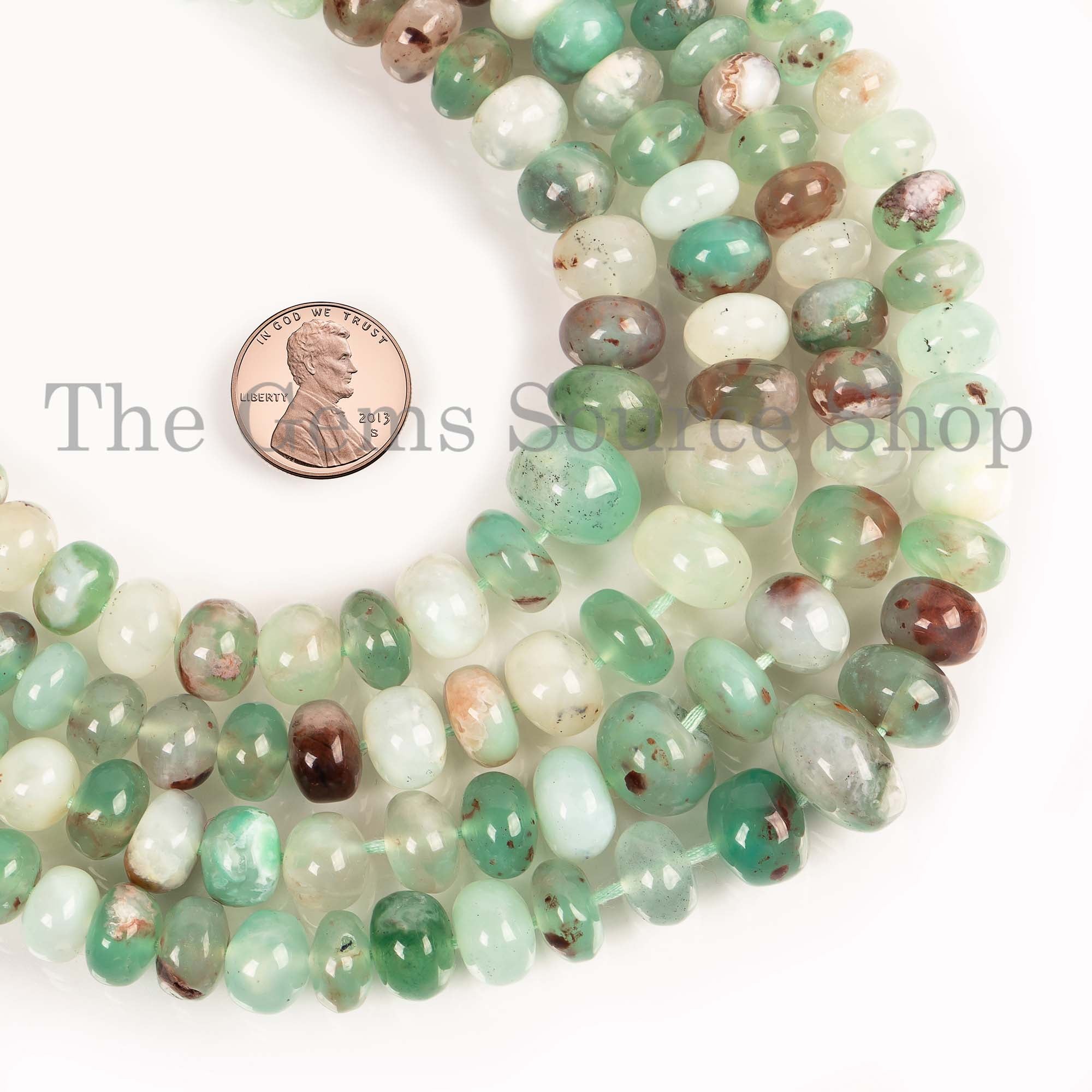 Aqua Chalcedony Beads