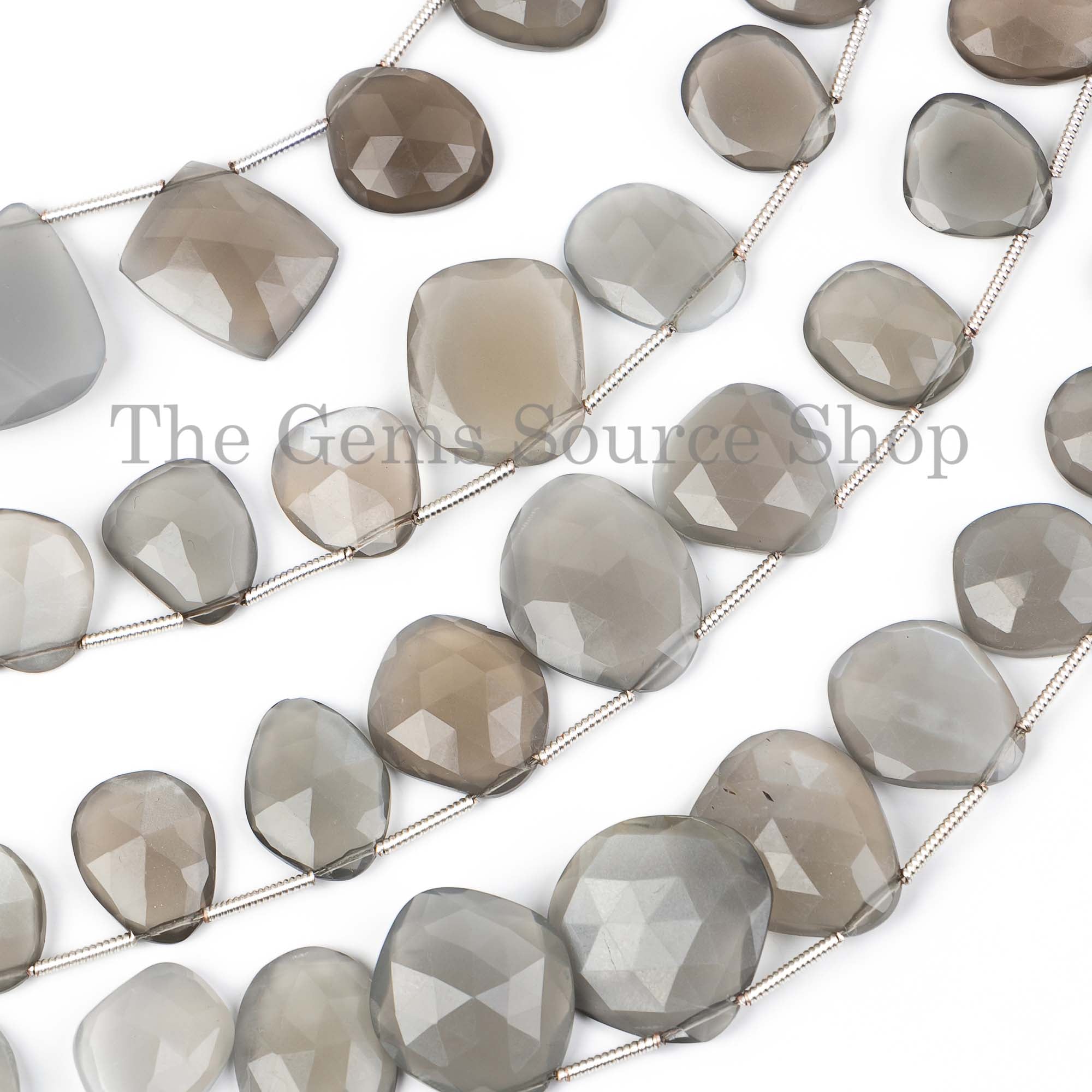 Gray Moonstone Beads