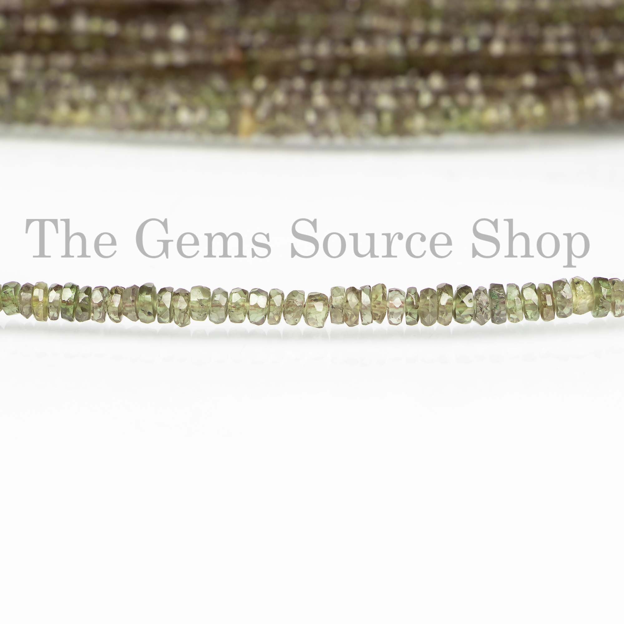 Garnet - Faceted Rondelles – The Bead Shop
