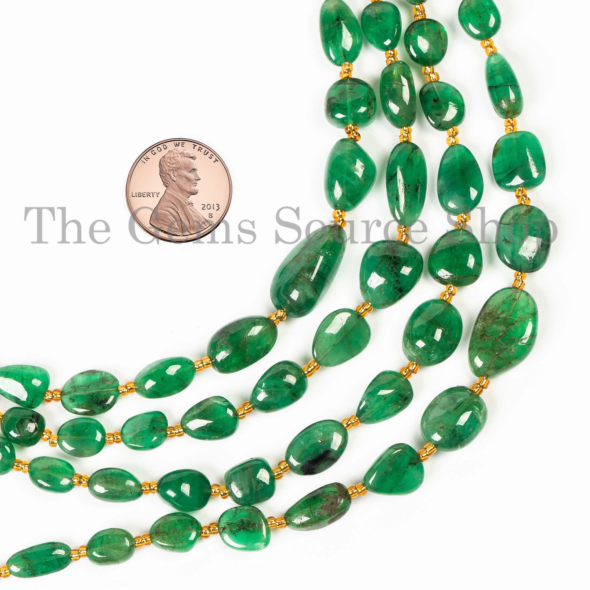 Natural Emerald Gemstone Beads