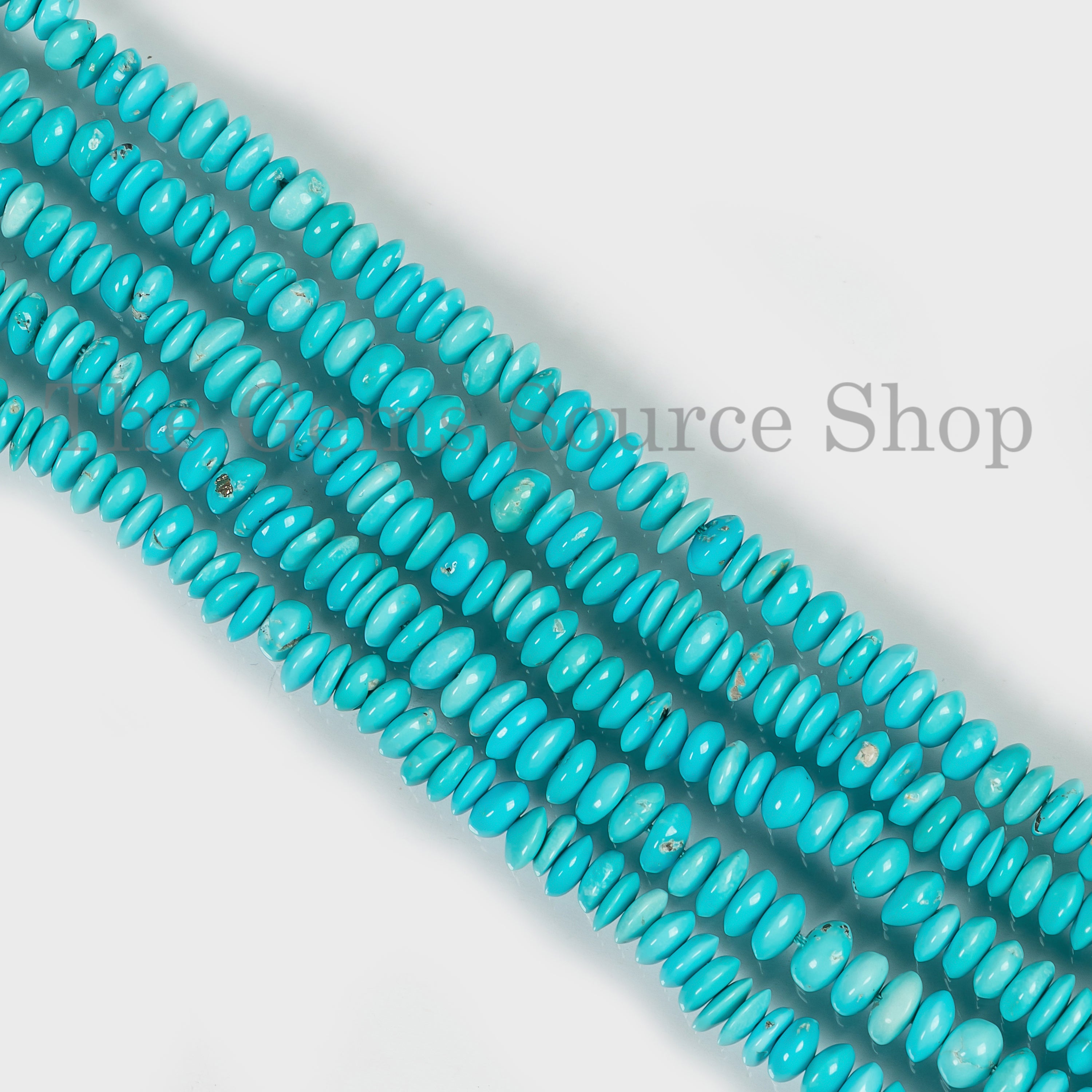  Turquoise Smooth Button Beads