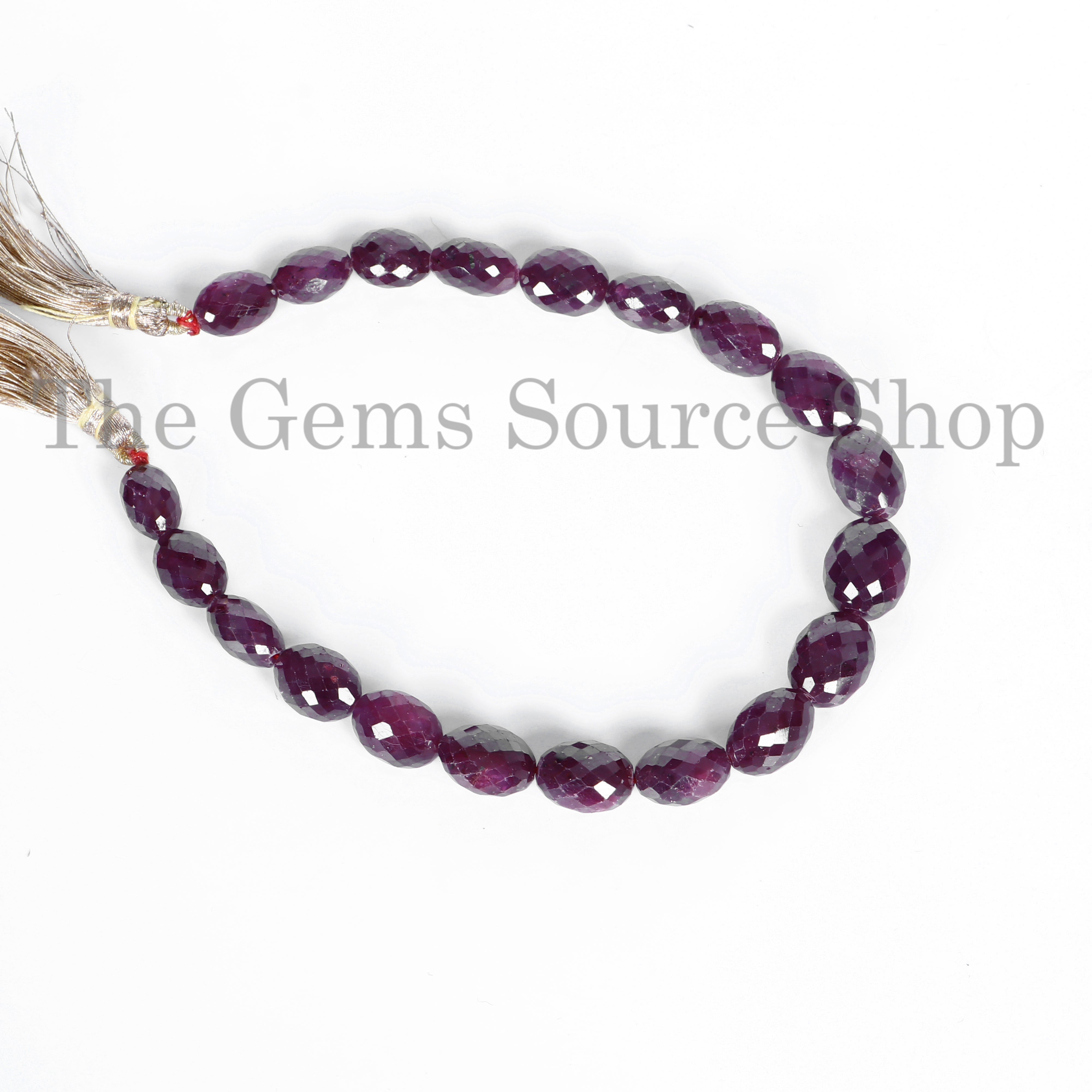 Faceted Oval Shape Ruby 