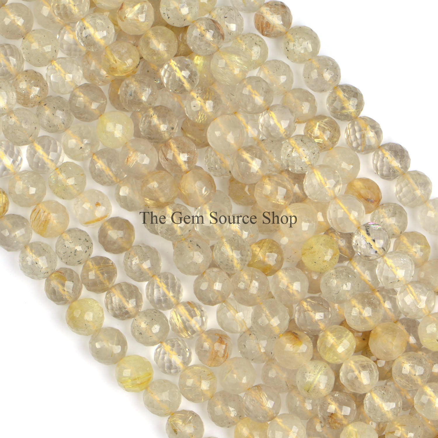 Golden Rutile Wholesale Beads