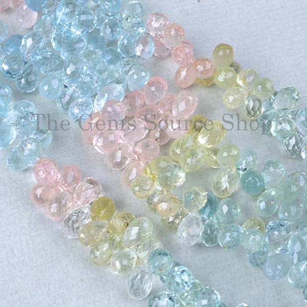 Colorful Aquamarine Beads