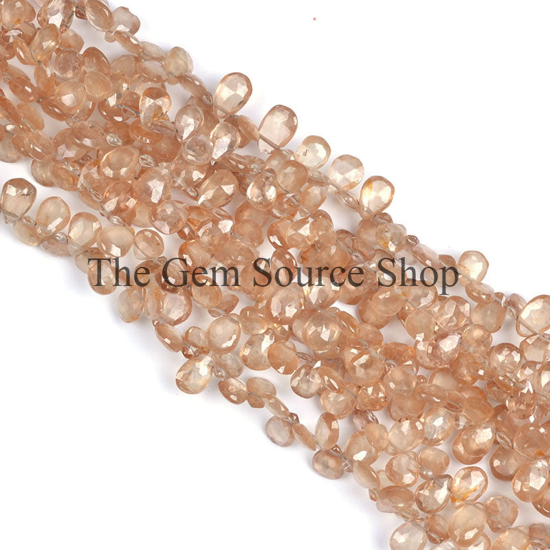 Brown Zircon Faceted Beads