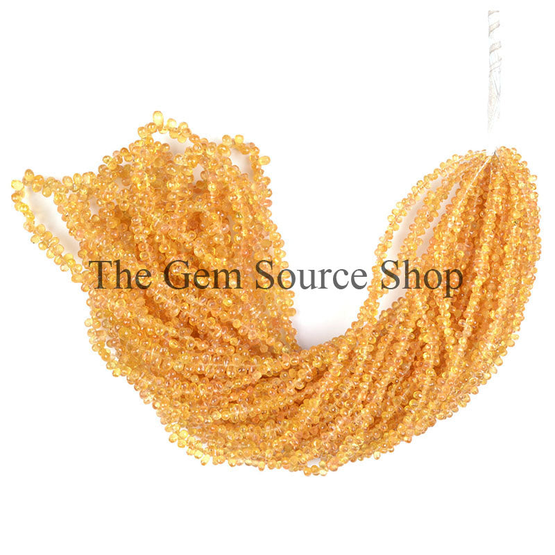 Yellow Sapphire Strand in Bulk